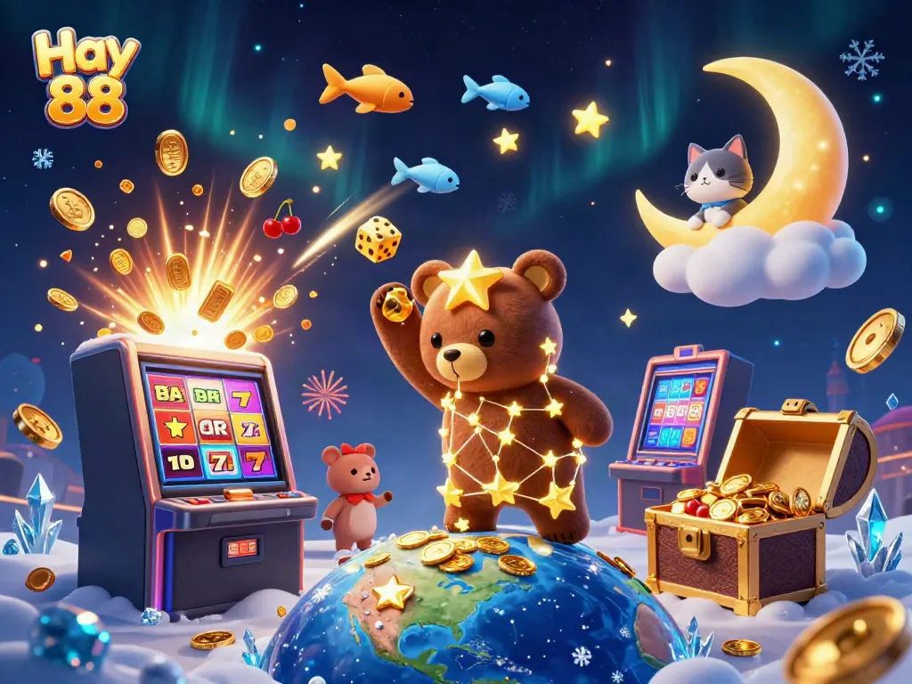 Catch riches at Hay 88 as celestial characters illuminate the casino world with vibrant action.