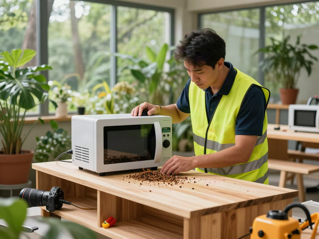 Traitement des insectes à bois avec la technologie Shashel® dans un environnement écologique.